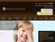 Tablet Screenshot of northcountryeyecare.com